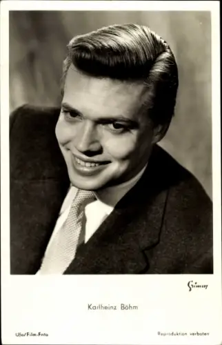 Ak Schauspieler Karlheinz Böhm, Portrait