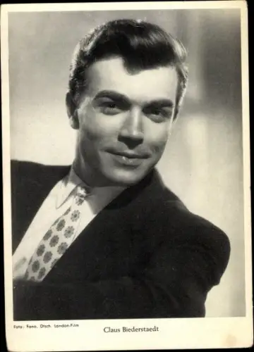 Ak Schauspieler Claus Biederstaedt, Portrait