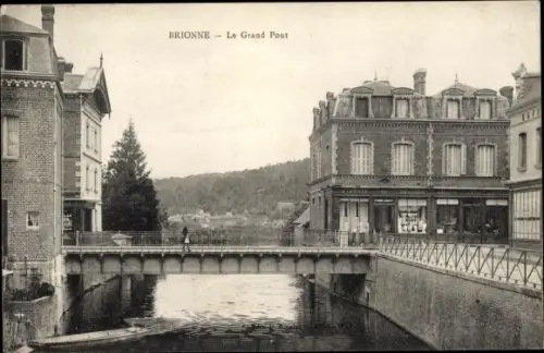 Ak Brionne Eure, Le Grand Pont