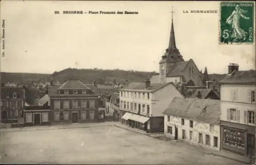 Ak Brionne Eure, Place Fromont des Essarts