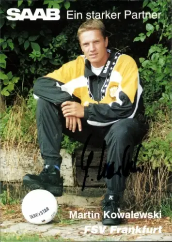 Autogrammkarte Fußballer Martin Kowalewski, FSV Frankfurt, Autogramm