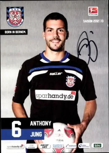 Autogrammkarte Fußballer Anthony Jung, FSV Frankfurt, Autogramm