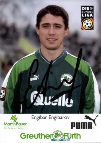Autogrammkarte Fußballer Engibar Engibarov, SpVgg Greuther Fürth, Autogramm