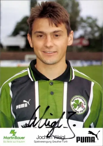 Autogrammkarte Fußballer Jochen Weigl, SpVgg Greuther Fürth, Autogramm