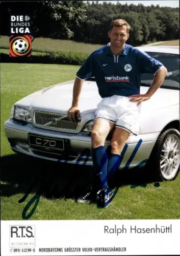 Autogrammkarte Fußballer Ralph Hasenhüttl, SpVgg Greuther Fürth, Autogramm