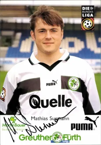 Autogrammkarte Fußballer Mathias Surmann, SpVgg Greuther Fürth, Autogramm