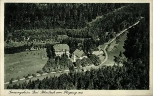 Ak Rötenbach Nagold im Schwarzwald, Genesungsheim, Fliegeraufnahme