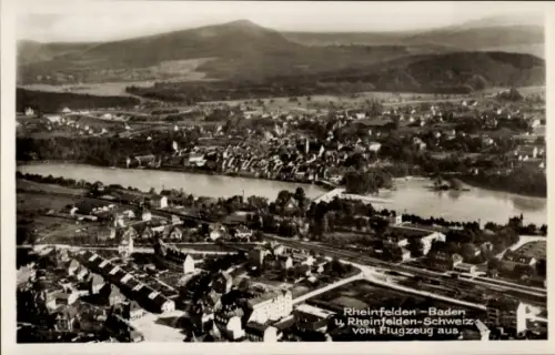 Ak Rheinfelden in Baden, Fliegeraufnahme