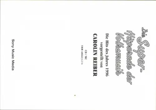 Autogrammkarte Moderatorin Carolin Reiber, Portrait, Autogramm