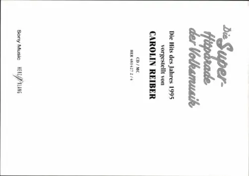 Autogrammkarte Moderatorin Carolin Reiber,