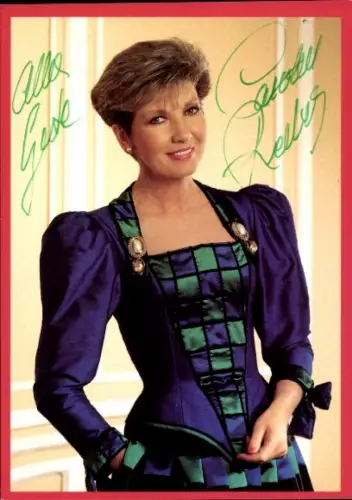 Ak Fernsehmoderatorin Carolin Reiber, Portrait, Autogramm