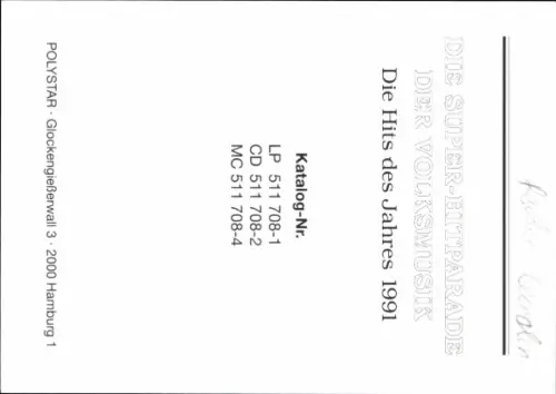 Autogrammkarte Moderatorin Carolin Reiber, Portrait, Autogramm