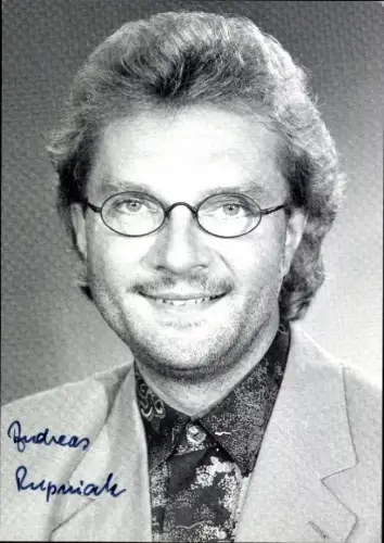 Ak Schauspieler Andreas Rupniak, Portrait, Autogramm, Süddeutscher Rundfunk Stuttgart