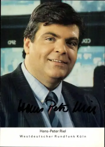 Ak Schauspieler Hans-Peter Riel, Portrait, Autogramm