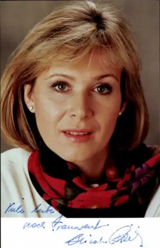 Foto Fernsehmoderatorin Ricarda Reinisch-Zielinski, Autogramm