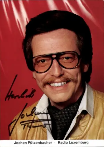 Ak Moderator Jochen Pützenbacher, Jean Pütz, Portrait, Autogramm