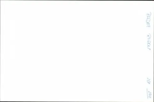 Autogrammkarte Moderator Rudolf Radtke, Portrait, Autogramm