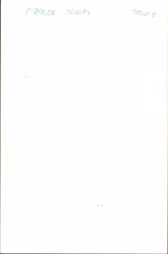 Autogrammkarte Moderator Tobias Prager, Portrait, Autogramm