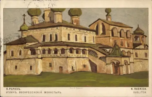 Künstler Ak Roerich, N., Uglitsch Russland, Burg