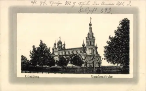 Ak Daugavpils Dünaburg Lettland, Garnisonkirche