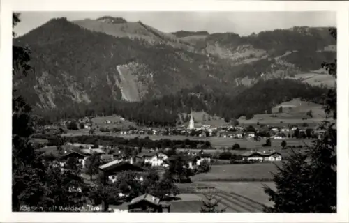 Ak Kössen in Tirol, Kössen mit Weldach, Tirol, Berge, Landschaft, 