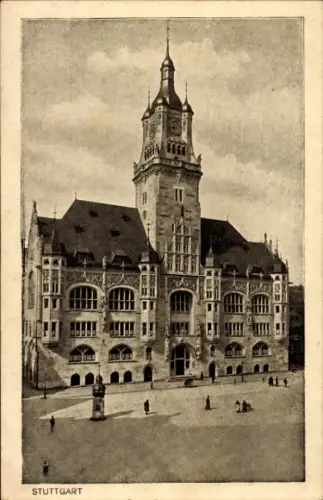 Ak Stuttgart, Rathaus