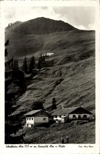 Ak Brannenburg in Oberbayern, Schuhbeau-Alm, Rampold Alm, Berge, Foto von Max Wei