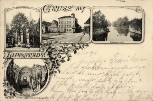 Ak Lippstadt in Westfalen,  mit vier Bildern, Gruß aus  Verlag Bornsbusch