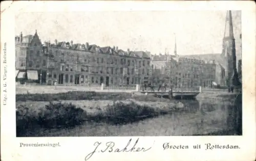 Ak Rotterdam Südholland Niederlande, Provenierssingel