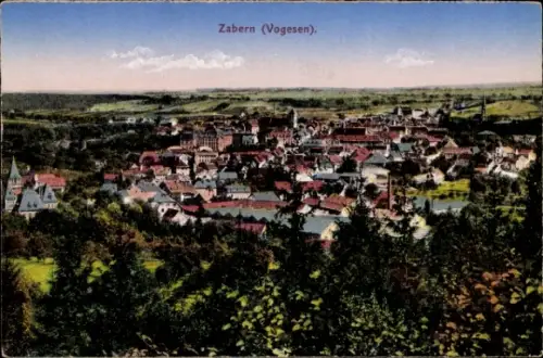 Ak Saverne Zabern Elsass Bas Rhin, Landschaftsaufnahme, Stadtansicht,  Vogesen