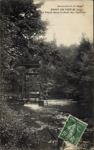 Ak Pont de Veyle Ain, La Veyle dans le Parc du Chateau