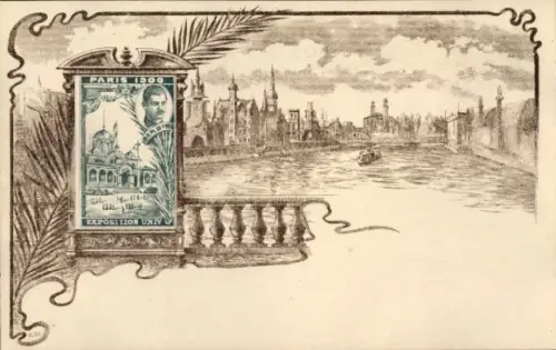Briefmarken CPA Paris 1900, Exposition Universelle
