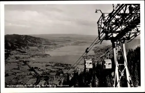 Ak Rottach Egern in Oberbayern, Wallbergbahn, Bad Wiessee, Tegernsee