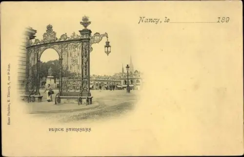 Ak Nancy Meurthe et Moselle, Place Stanislas