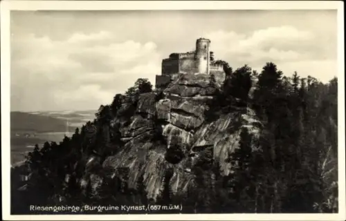 Ak Sobieszów Hermsdorf Kynast Riesengebirge Schlesien, Burgruine Kynast