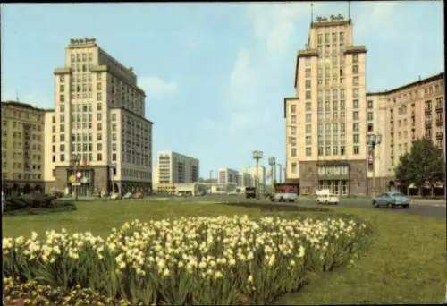 Ak Berlin Friedrichshain, Am Strausberger Platz, Karl Marx Allee