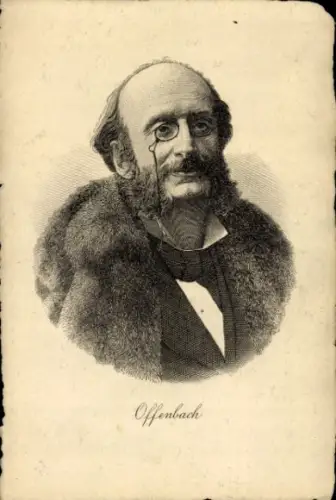 Künstler Ak Jacques Offenbach, Komponist, Portrait