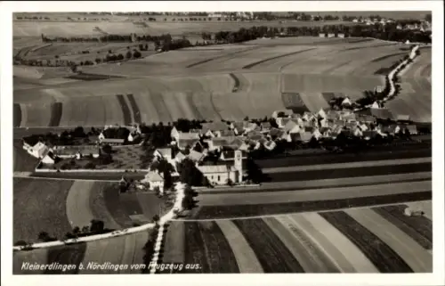 Ak Kleinerdlingen Nördlingen in Schwaben, Fliegeraufnahme