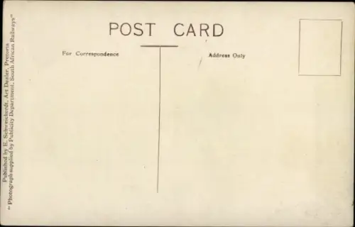 Ak Pretoria Südafrika, Church square looking north, Straßenbahn