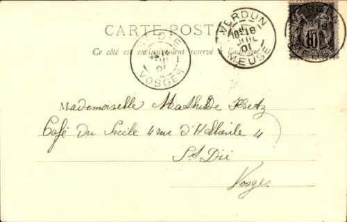 Ak Verdun Meuse, Bahnhof
