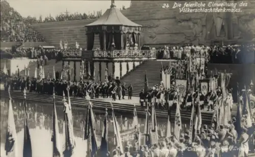Ak Leipzig, Völkerschlachtdenkmal, Feierliche Einweihung