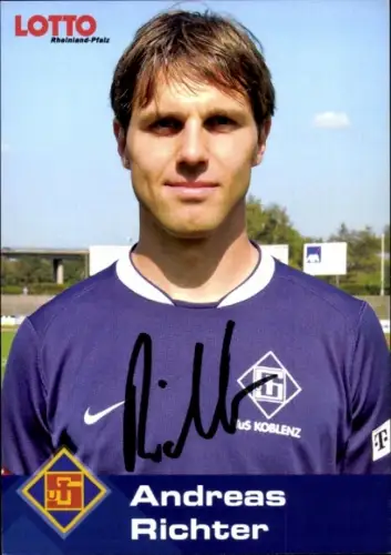 Autogrammkarte Fußballer Andreas Richter, TuS Koblenz, Autogramm