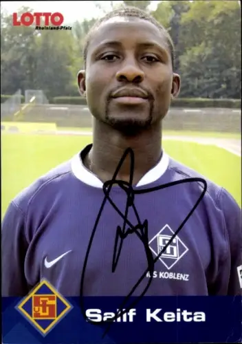 Autogrammkarte Fußballer Salif Keita, TuS Koblenz, Autogramm