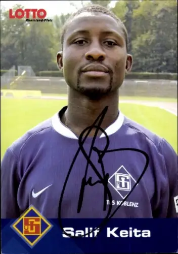 Autogrammkarte Fußballer Salif Keita, TuS Koblenz, Autogramm