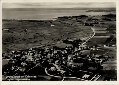 Ak Grabenstätt in Oberbayern, Luftaufnahme