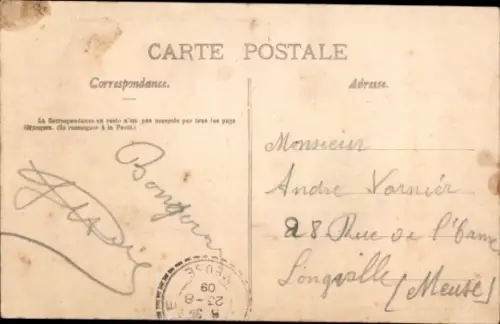 CPA Courances Essonne, Rue du Moulin, Narcy