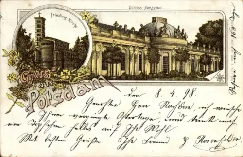 Litho Potsdam, Friedenskirche, Schloss Sanssouci