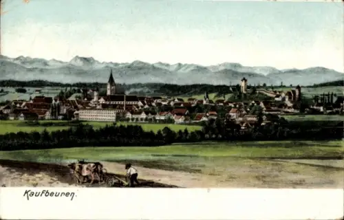 Ak Kaufbeuren an der Wertach in Schwaben, Gesamtansicht