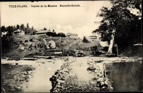 Ak Yule Island Papua Neuguinea, Yule-Island, Centre de la Mission, Nouvelle-Guinée, Landschaft, W