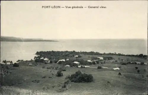 Ak Port Léon Papua Neuguinea, Vue générale, General view